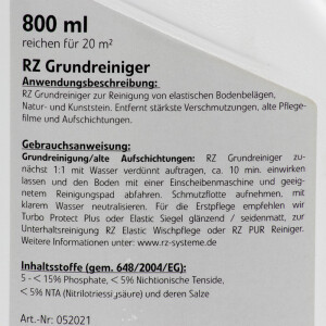 RZ Grundreiniger 800 ml / Elastische Bodenbeläge