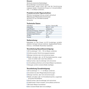RZ Grundreiniger 800 ml / Elastische Bodenbeläge