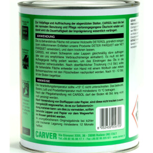 Carver Pflegeöl Carsol 1lt WEIß -Bianco -...