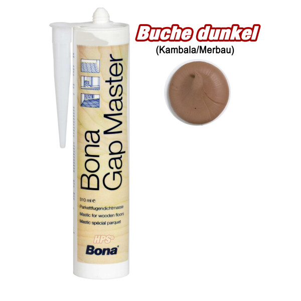 Buche dunkel (Kambala/Merbau) - Bona Gap Master - Fugenmasse - Kartusche 310ml