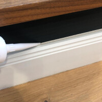 Anschlußfugen Füller Weiss  (Leiste-->Wand) -  Fugenmasse - Kartusche 310ml