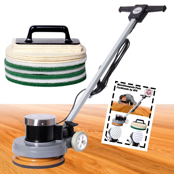 Overmat Floorboy XL 300 "Parkett Ölen/Nachölen-Set" - Poliermaschine inkl. Treibteller und umfangreichen Zubehör