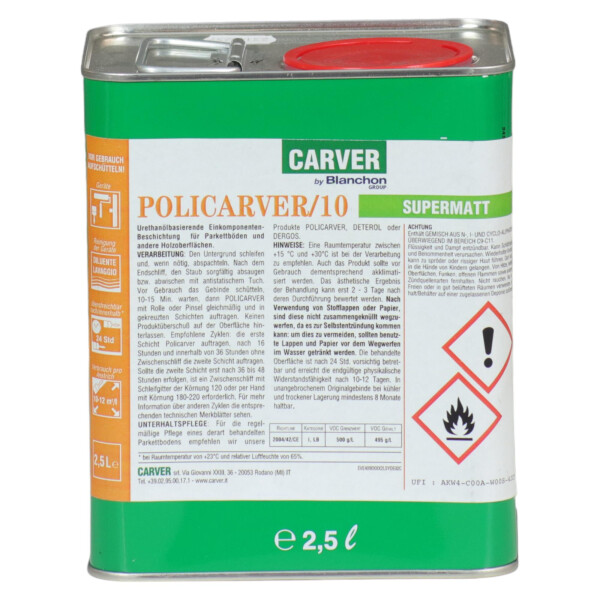 Carver Policarver 10 Supermatt 2,5lt 1K Parkettlack