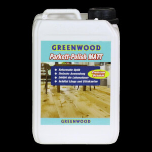 Greenwood Parkettpolish Matt 3l - Grund-Erstschutz & Dauerpflege