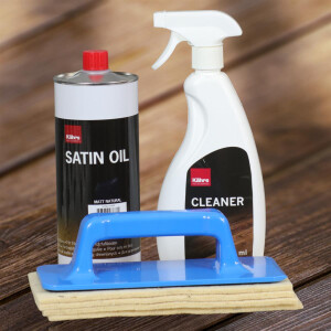 Kährs Satin Oil MATT - 1 Liter Pflegeöl; Spray Cleaner und Padset