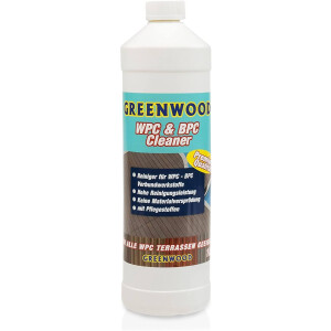 WPC Terrassen Reiniger mit Pflegestoffen- Super-Konzentrat. WPC Reiniger