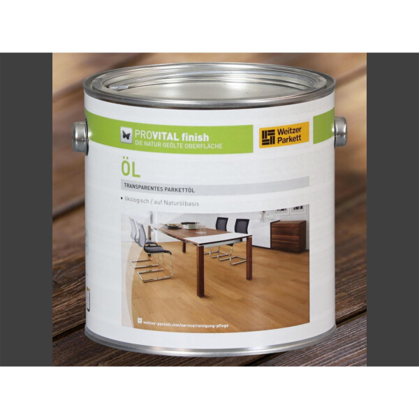 Weitzer Parkett PROVITAL 2,5lt. Aufbau-Reparaturöl. Farblos Seidenmatt Öl - Dose 2,5lt