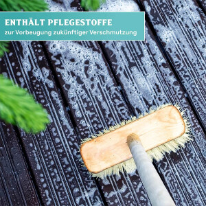 WPC Terrassen Reiniger 2,5ltmit Pflegestoffen- Super-Konzentrat. WPC Reiniger